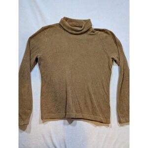 EXOFFICIO Womens XL Brown Fleece Turtle Neck Long Sleeve Sweater Top